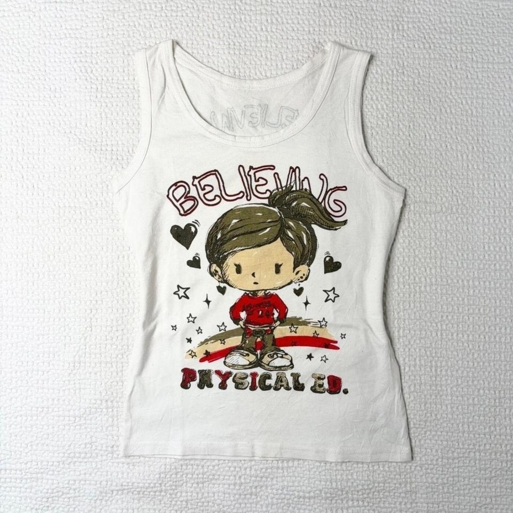 j-fashion cartoon graphic tank